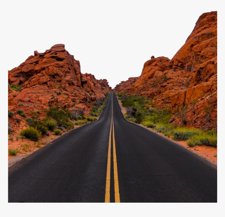 #montaña #monte #camino #carretera - Valley Of Fire State Park, HD Png Download