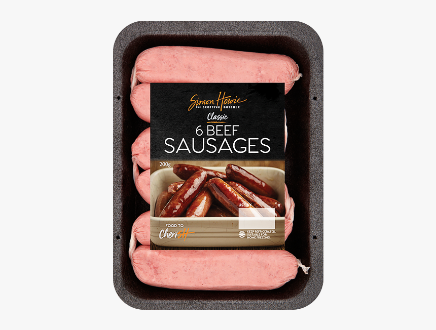 Beef Sausages 200g - Breakfast Sausage, HD Png Download