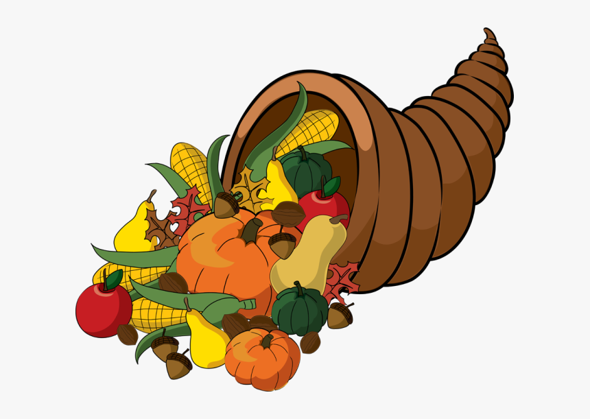 Clip Art Of A Cornucopia Photo Credit Dixie Allan - Cornucopia Clip Art Free, HD Png Download