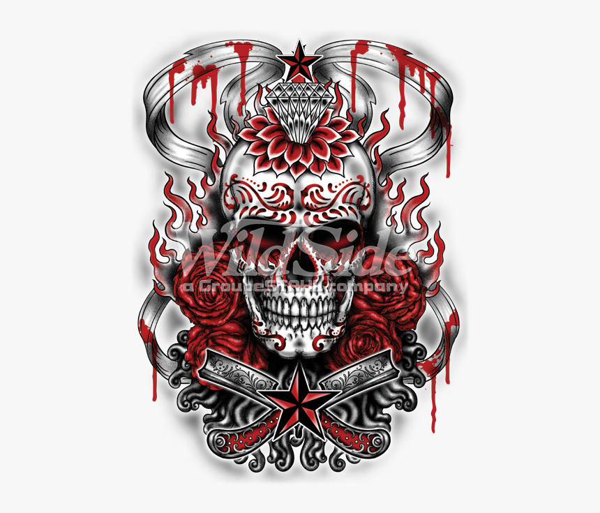 Transparent Sugar Skull Clipart - Skull Femme, HD Png Download