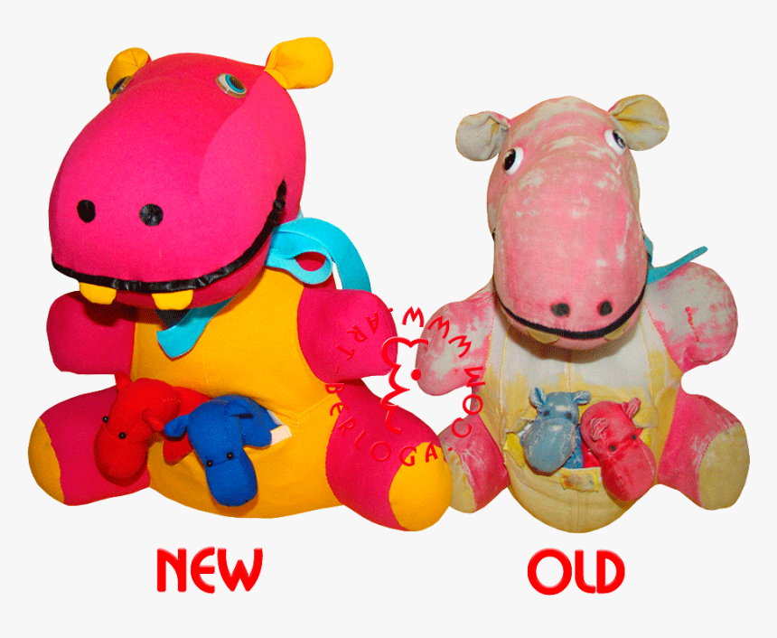 Restoration And Cloning Stuffed Hippo - Baby Toys, HD Png Download
