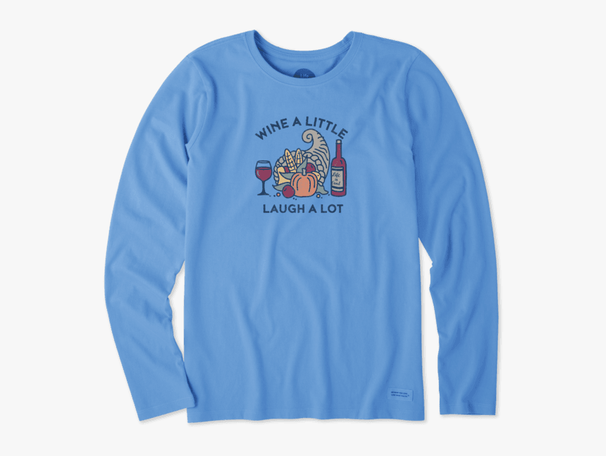 Women S Cornucopia Wine Long Sleeve Crusher Tee - Long-sleeved T-shirt, HD Png Download