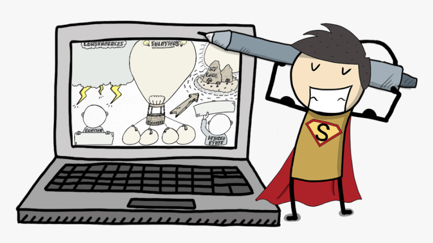 Computer Note Taking Clipart, HD Png Download