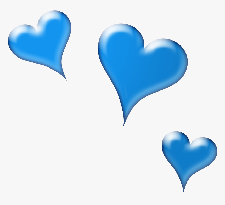 Balloon Clipart Royal Blue - Blue Hearts Clip Art, HD Png Download