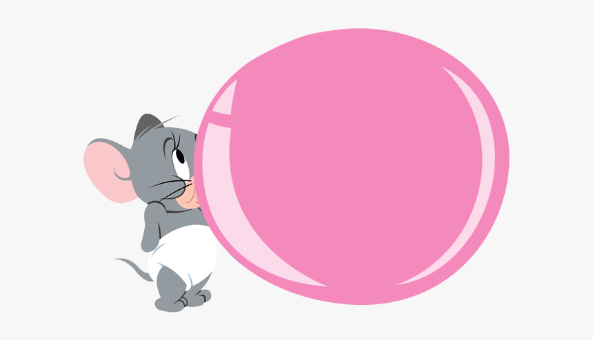 Gum Clipart Chewing Gum - Tom And Jerry Blowing Bubble Gum, HD Png Download