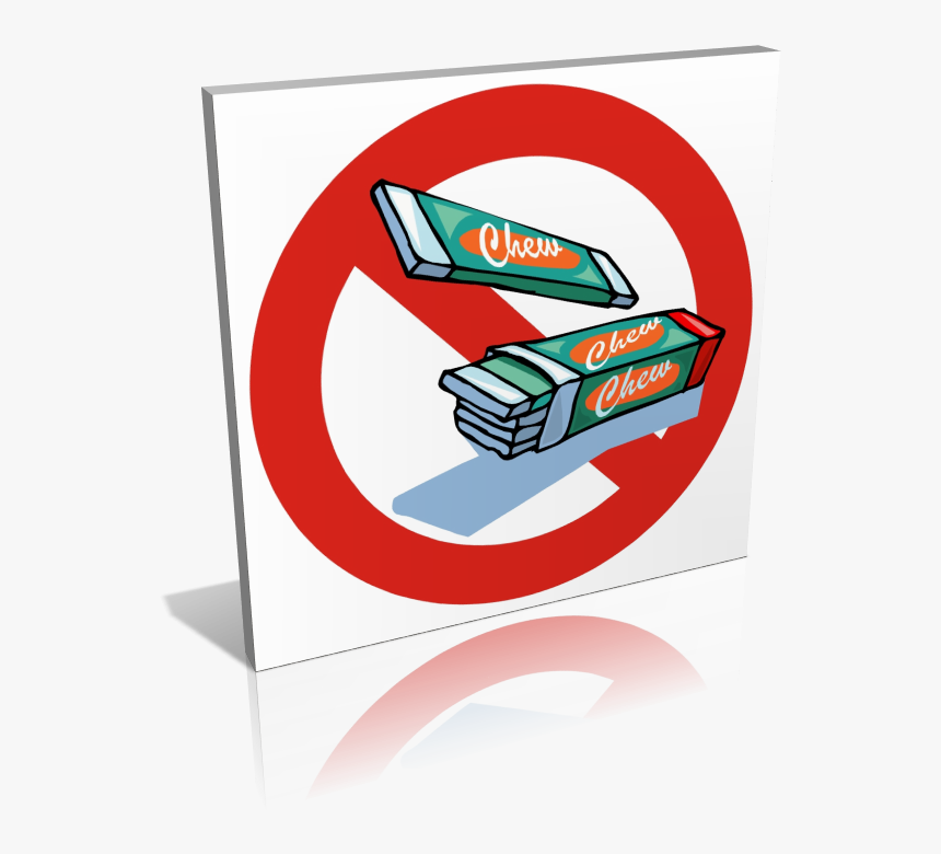 Panneau Chewing-gum Interdit - Interdiction De Macher Du Chewing Gum, HD Png Download