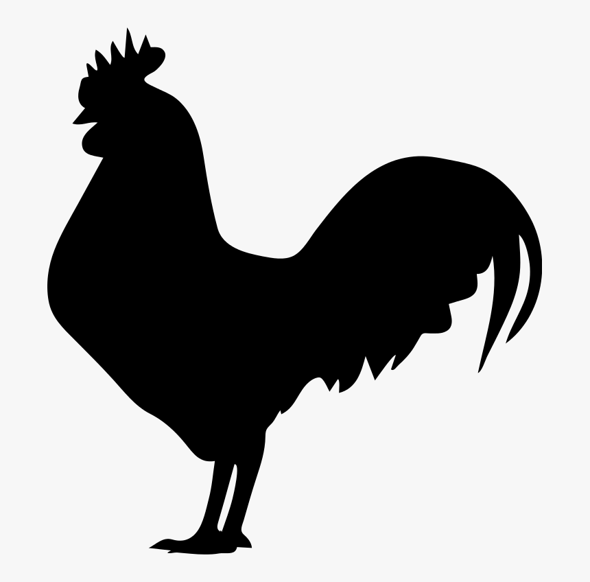 Chicken Scalable Vector Graphics Rooster Clip Art Silhouette - Rooster Silhouette Png, Transparent Png
