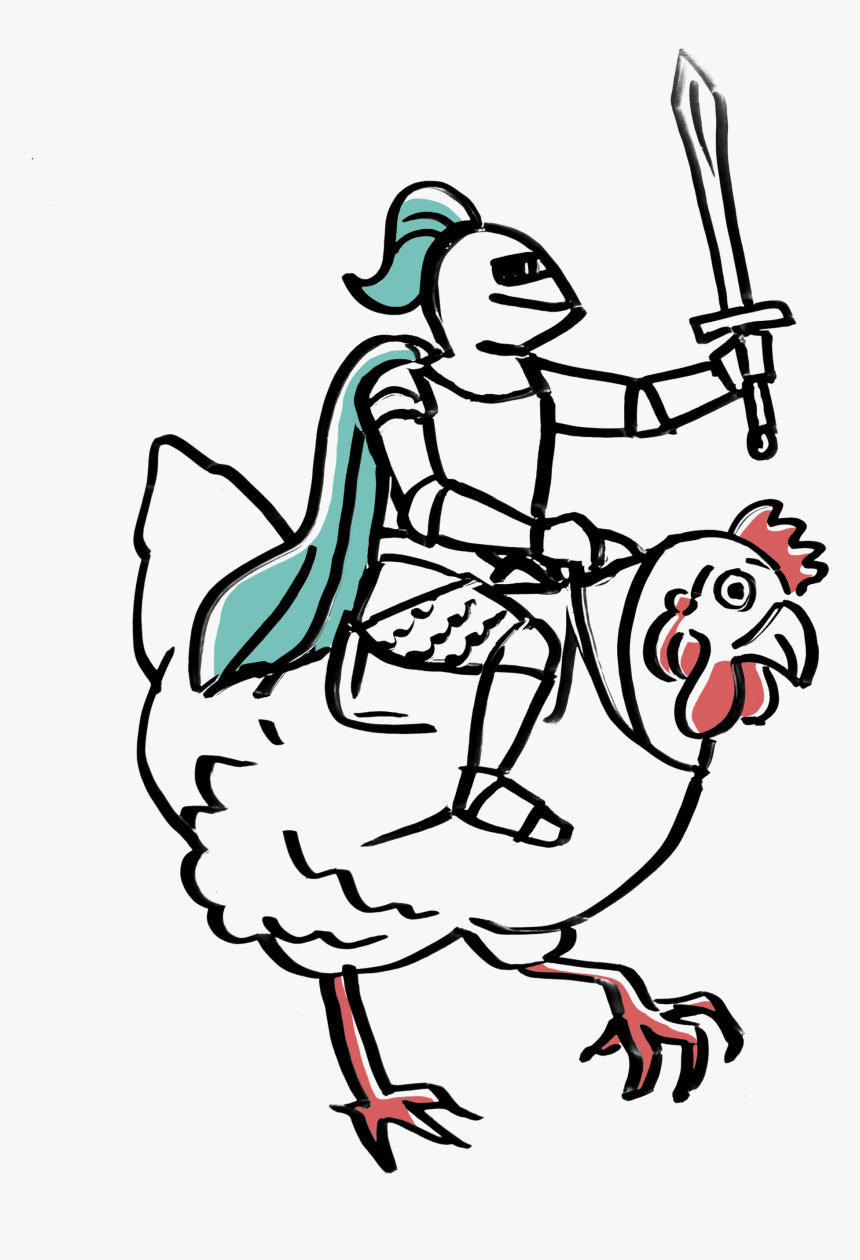 Knight Riding A Chicken, HD Png Download , Transparent Png Image - PNGitem