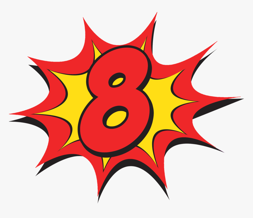 Superhero Number 5 Png, Transparent Png