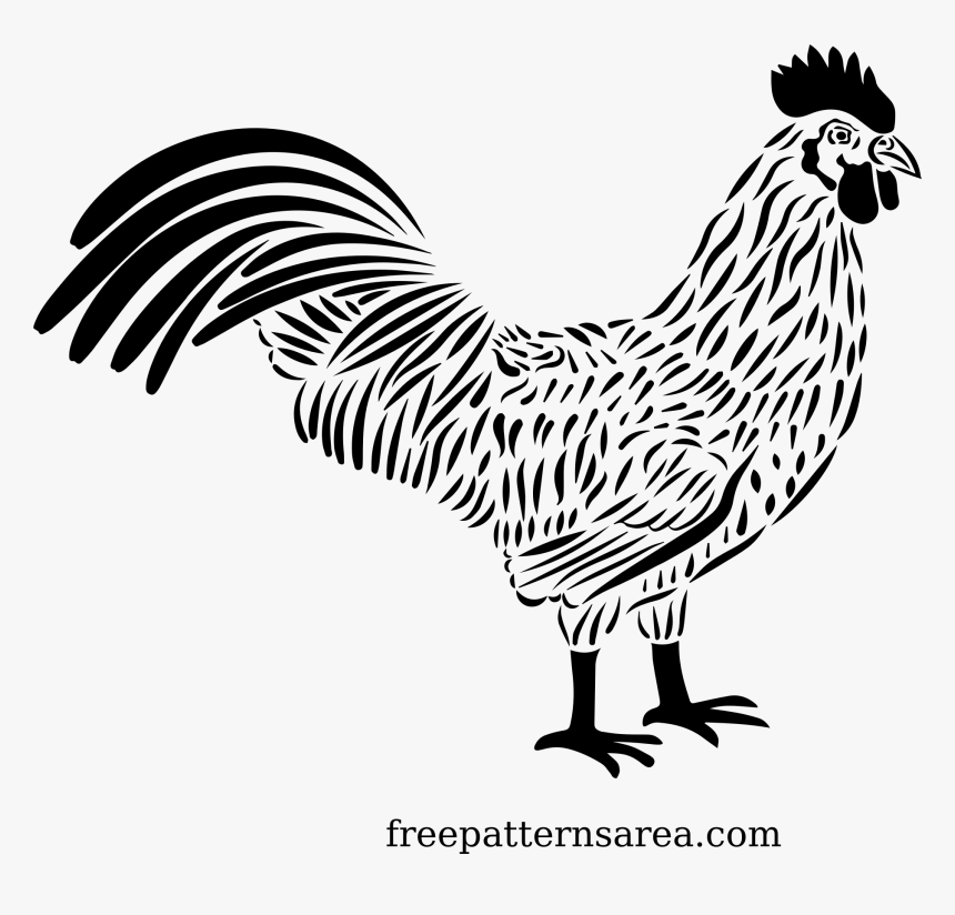 Chicken Clipart Black & White Hd, HD Png Download