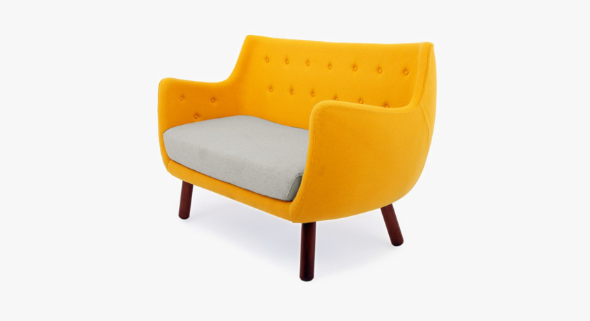 Yellow Sofa Png, Transparent Png