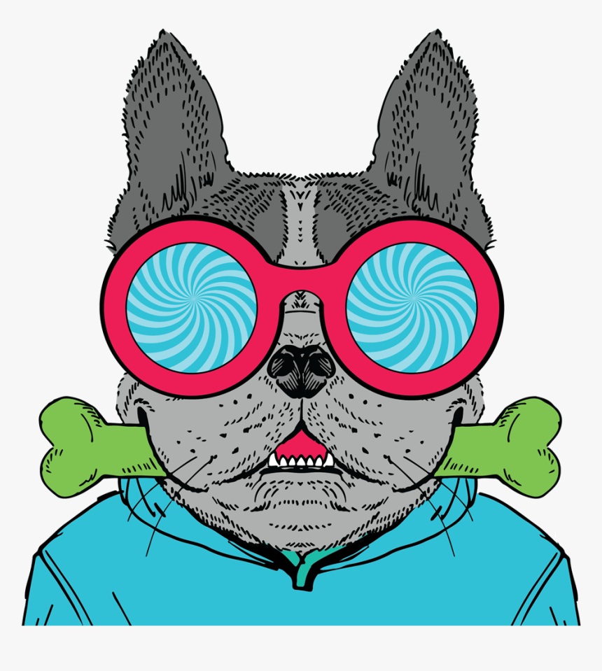 Route 32 Dental Animated Character Dog With A Green - Cartoon, HD Png Download