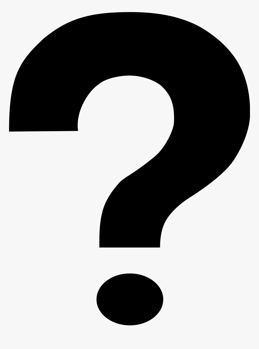 Question Mark Black And White, HD Png Download