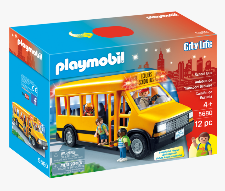 School Bus Usa Playmobil, HD Png Download
