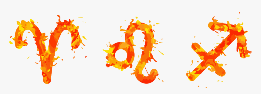 Aries Leo Sagittarius Fire, HD Png Download