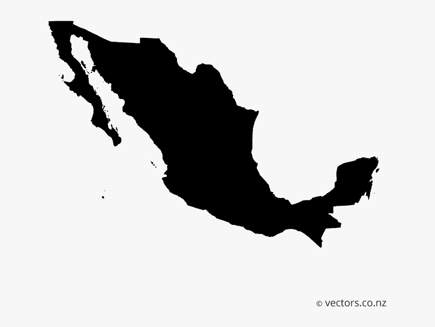 Mexico Vector Map - Mexico Vector Map Png, Transparent Png