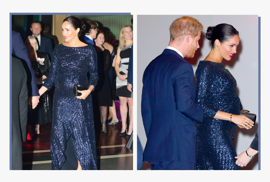 Meghan Markle In Blue - Meghan Markle Princess Diana Bracelet, HD Png Download