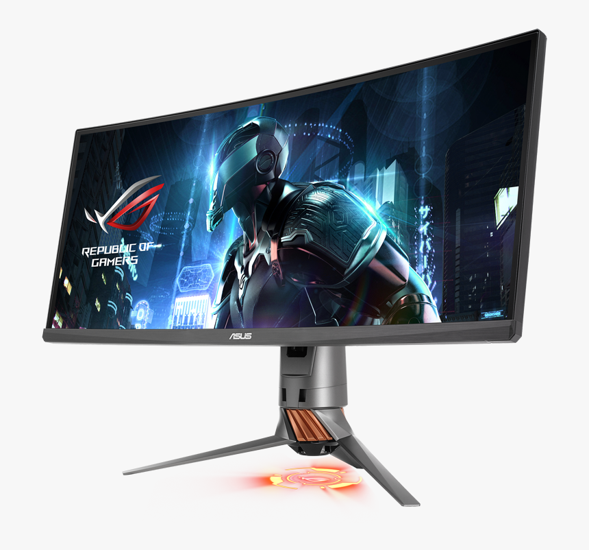 Pg348q-left - Asus Rog 34 Swift Curved Pg348q, HD Png Download