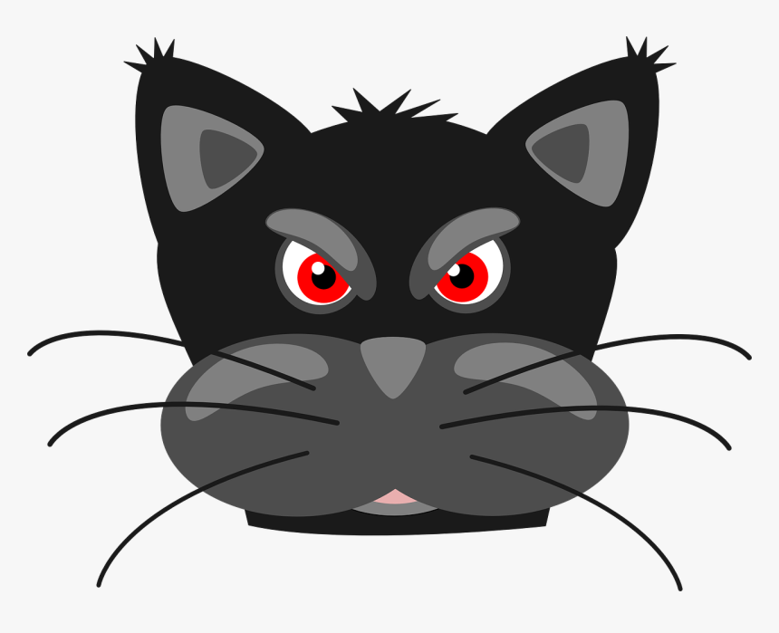 Cute Cartoon Cat Face, HD Png Download