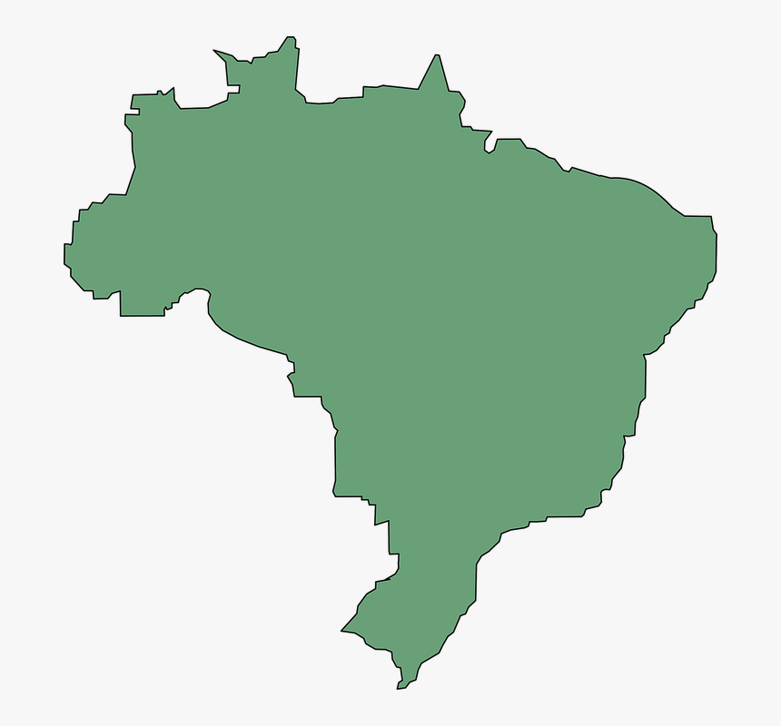 Brazil Map Png, Transparent Png