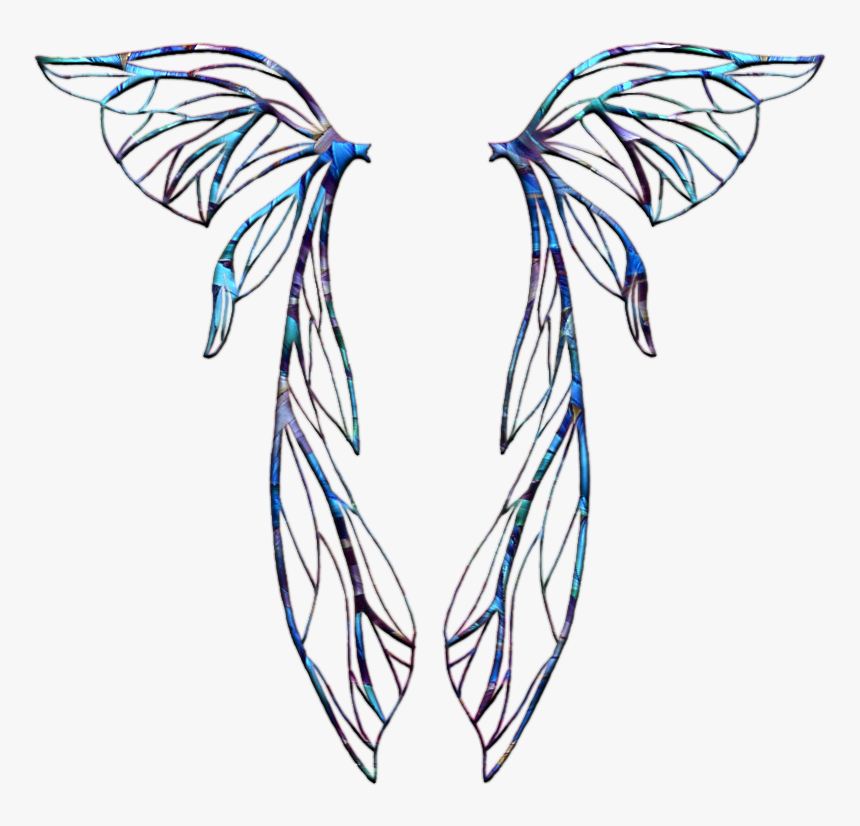 Cute Chicken Clipart - Fairy Wings Template, HD Png Download