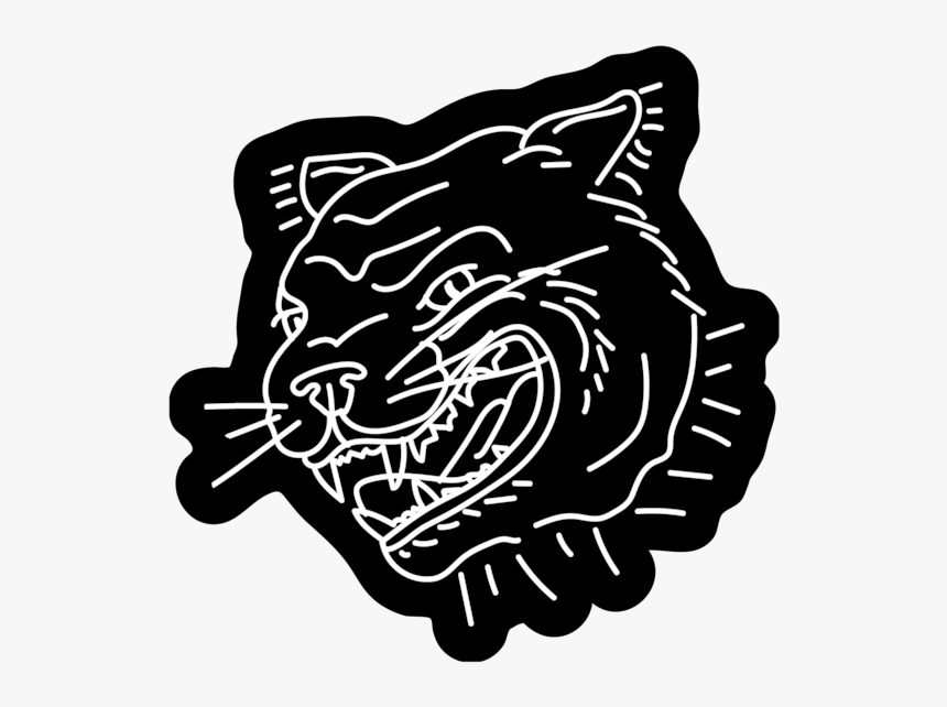 Panther Head Enamel Pin, HD Png Download