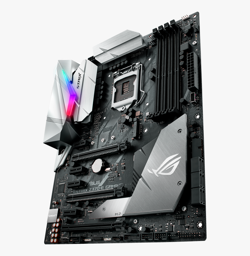 Rog Strix Z370-e Intel Z370 Ddr4 Atx Motherboard - Asus Rog Strix Z370 E Gaming, HD Png Download