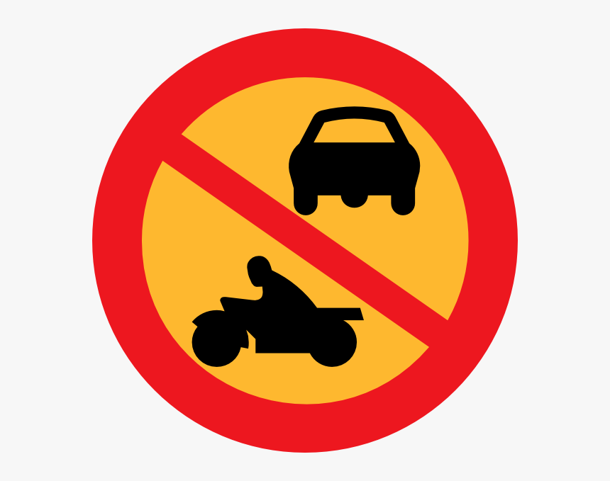No Motorbikes Or Cars Vector Sign - Stortorget, HD Png Download
