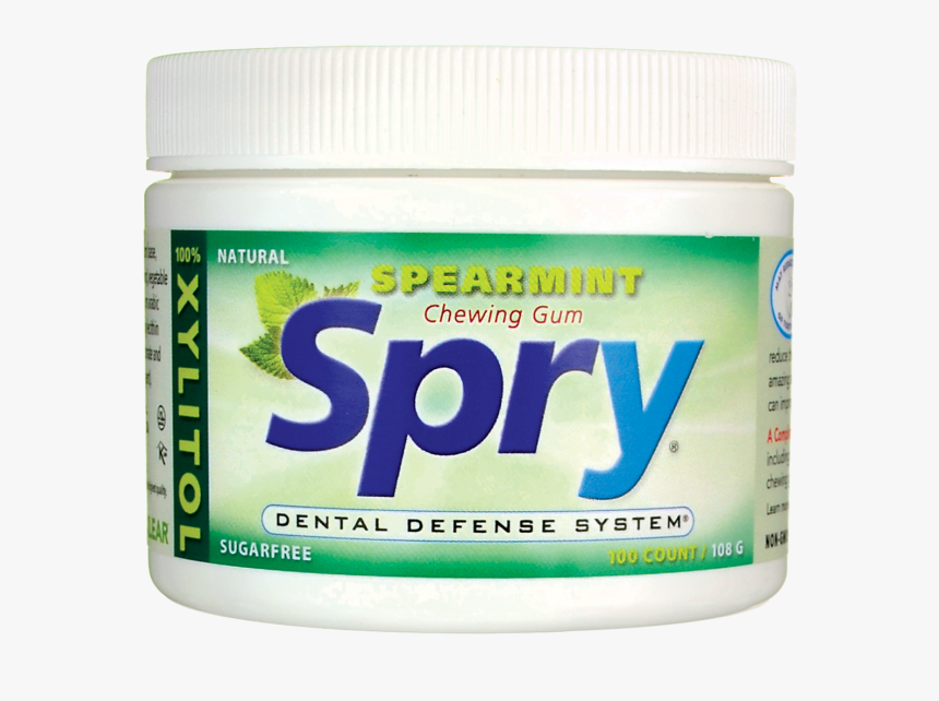 Xlear Spry Spearmint Chewing Gum Sugar Free 100 Ct - Fruit, HD Png Download