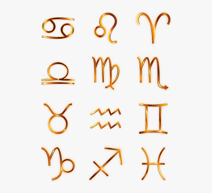 #zodiac #star #aries #taurus #gemini #cancer #leo #virgo - Horoskopski Simboli, HD Png Download