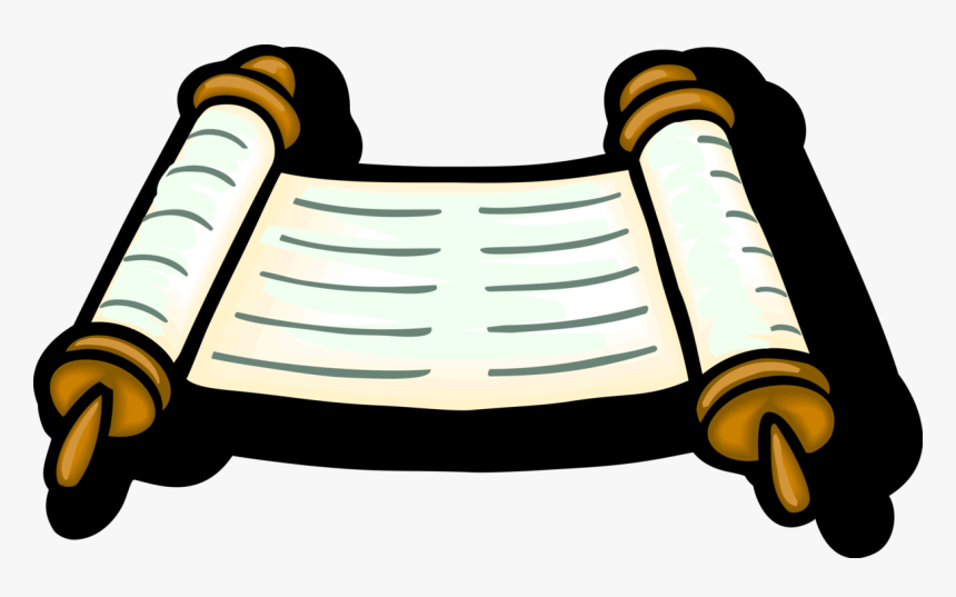Image Transparent Hebrew Sefer Scroll Vector Image - Transparent Torah Clip Art, HD Png Download