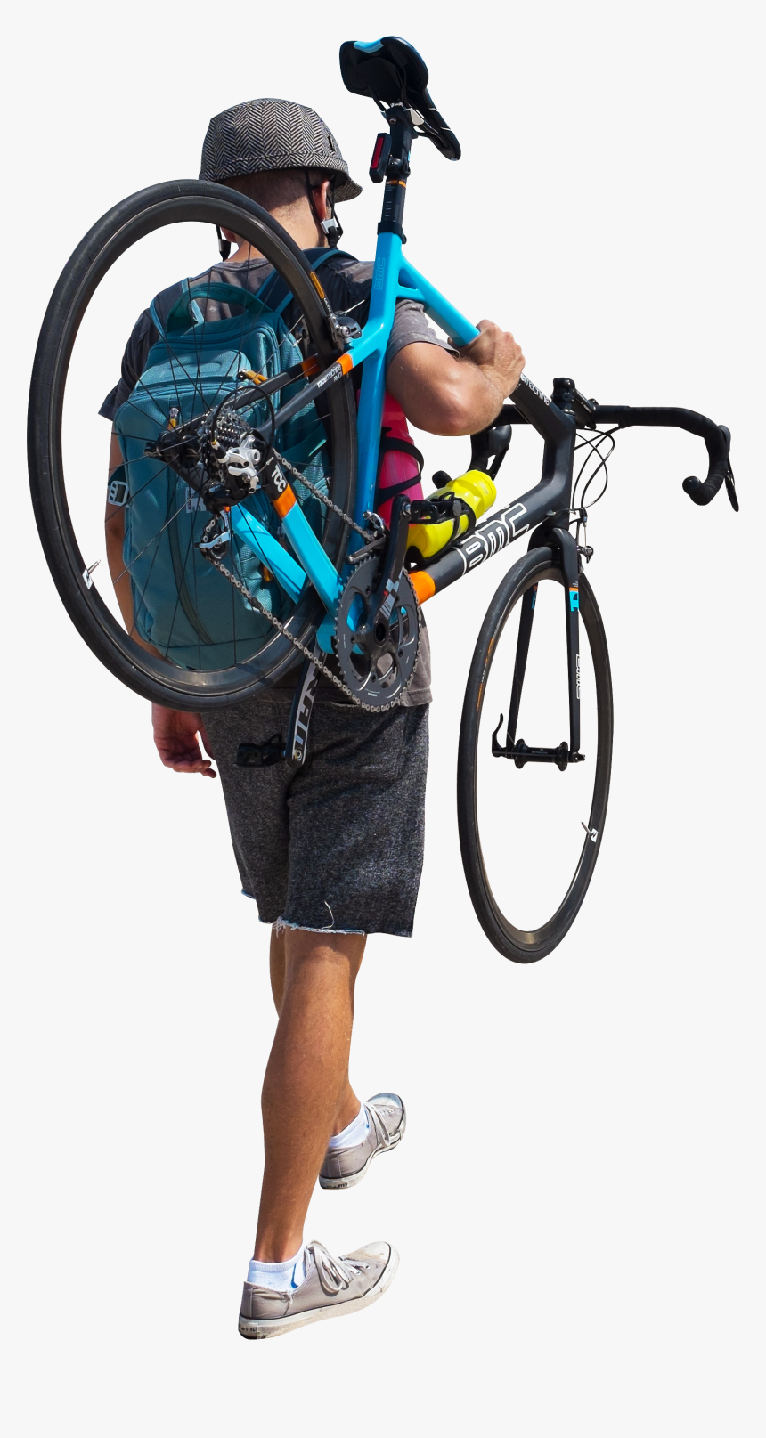 Cut Out People Bike Png, Transparent Png