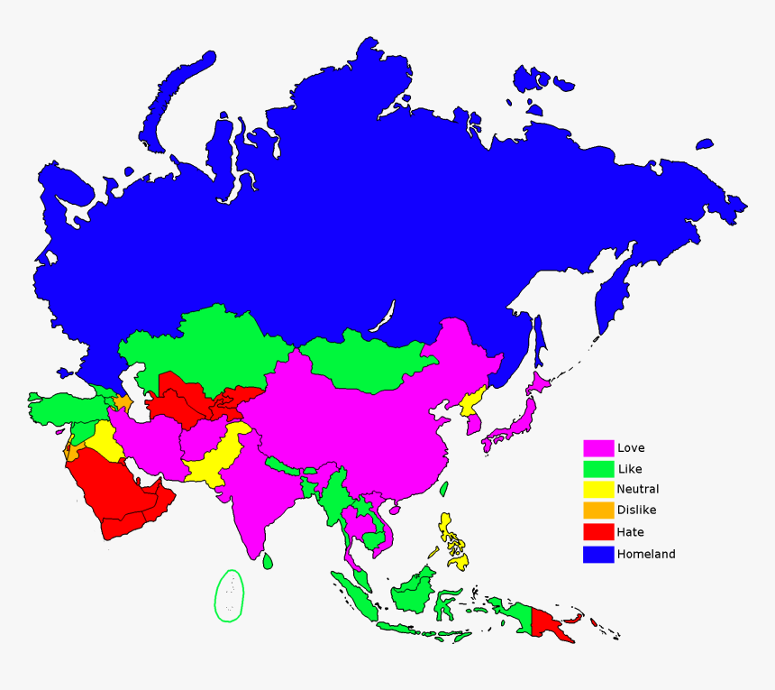 Viacom Wigga Wigga - Asia Map Vector Png, Transparent Png