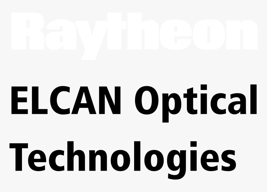 Raytheon Elcan Optical Technologies Logo Black And - Raytheon, HD Png Download