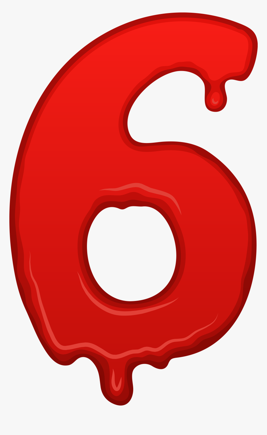 Bloody Number Six Png, Transparent Png
