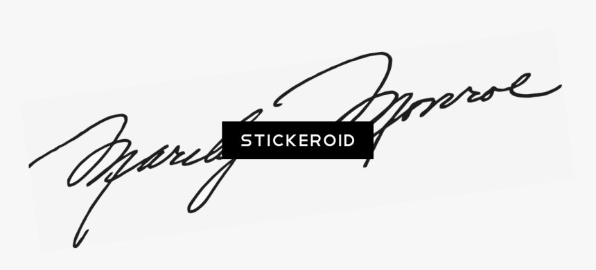 Marilyn Monroe Signature Png, Transparent Png