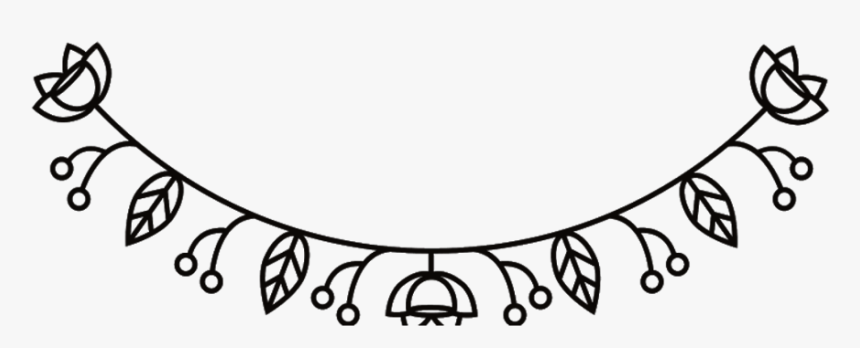 #flowers #leaves #title #divider #header #textline - Flower For Title Png, Transparent Png