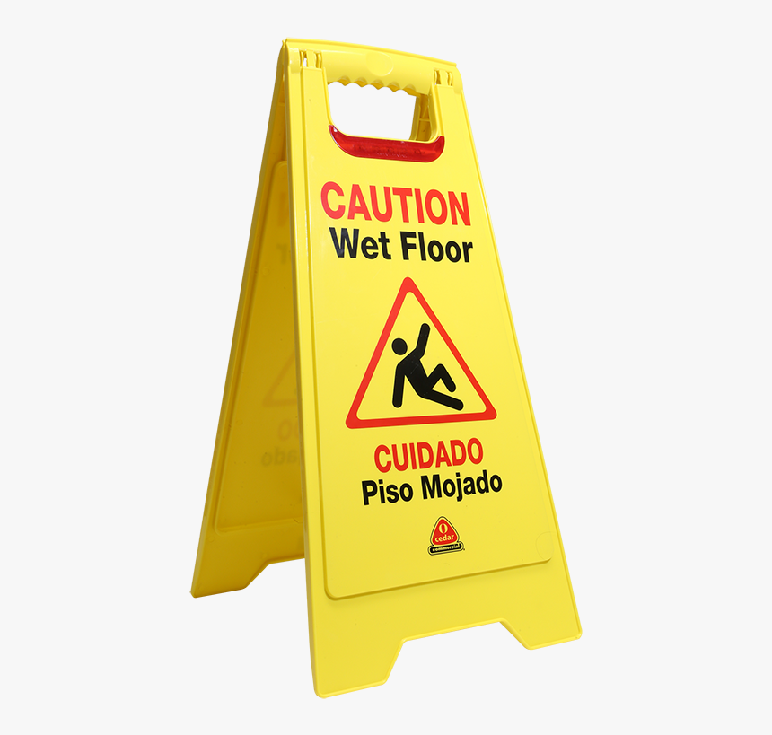 Flashing Floor Safety Sign - Slippery When Wet Sign, HD Png Download