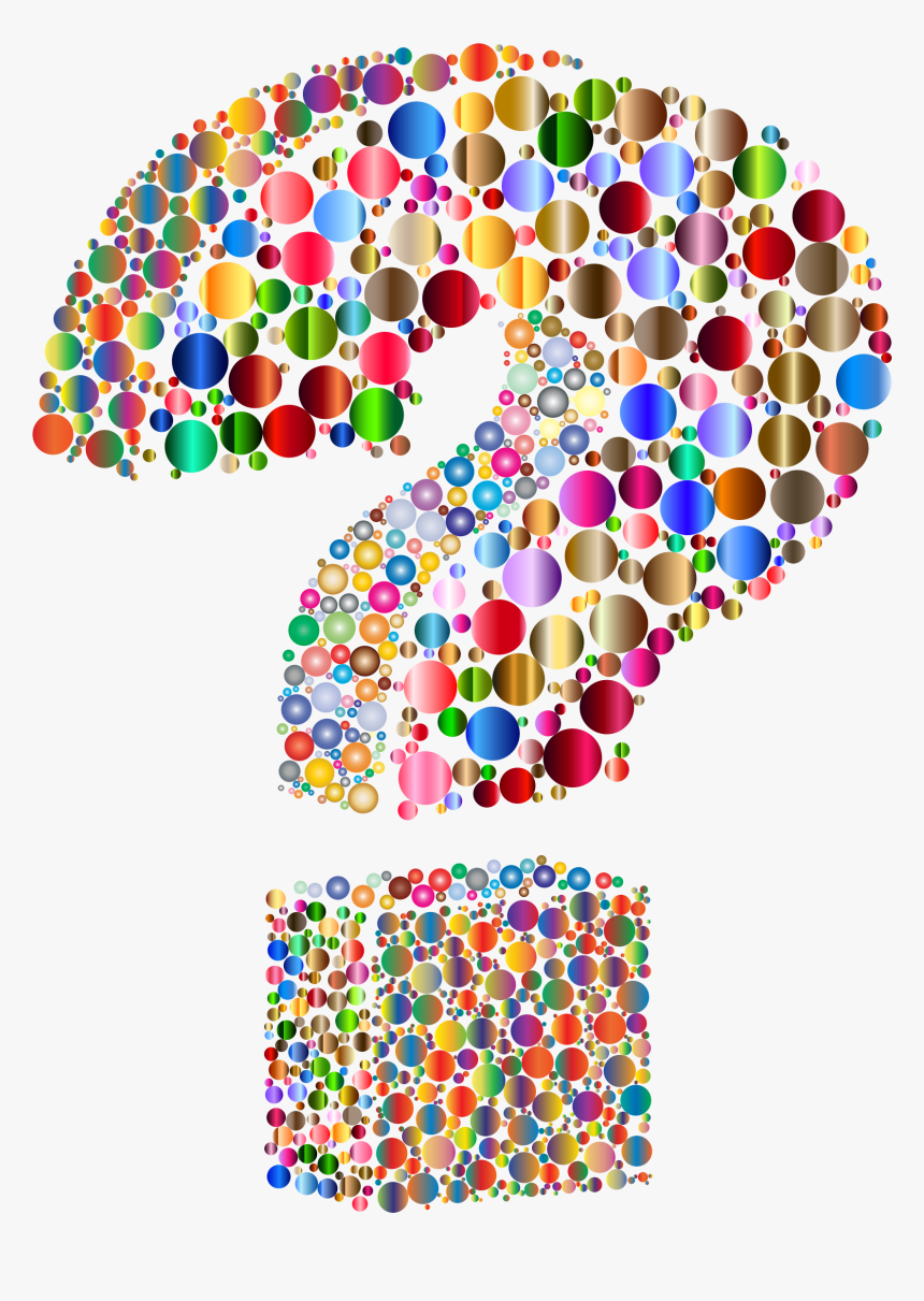 Circlular 3d Question Mark Clip Arts - Question Mark Colorful Png, Transparent Png