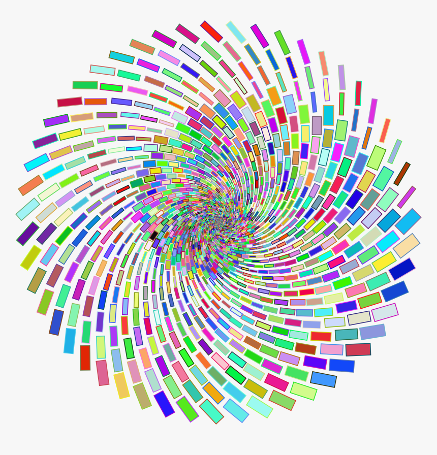 Prismatic Abstract Vortex 20 Variation 2 No Background - Graphic Design, HD Png Download