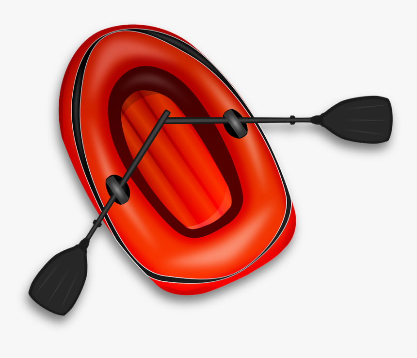 Rubber Boat Vector Image - Rubber Boat Clip Art, HD Png Download
