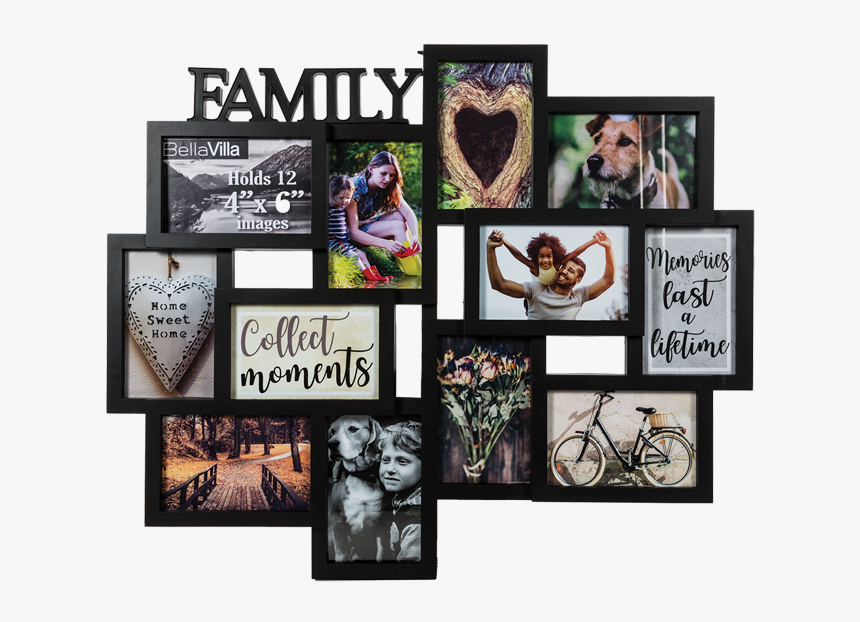 Bestbuy Frames Family Title Collage Picture Frame , - Family Photo Frame Hd, HD Png Download