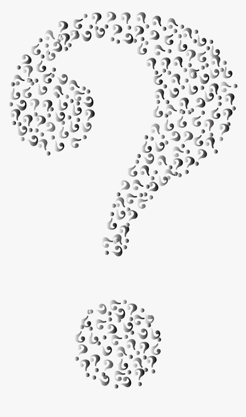 Prismatic Question Mark Fractal 7 No Background Clip - Questions Mark No Back Ground, HD Png Download
