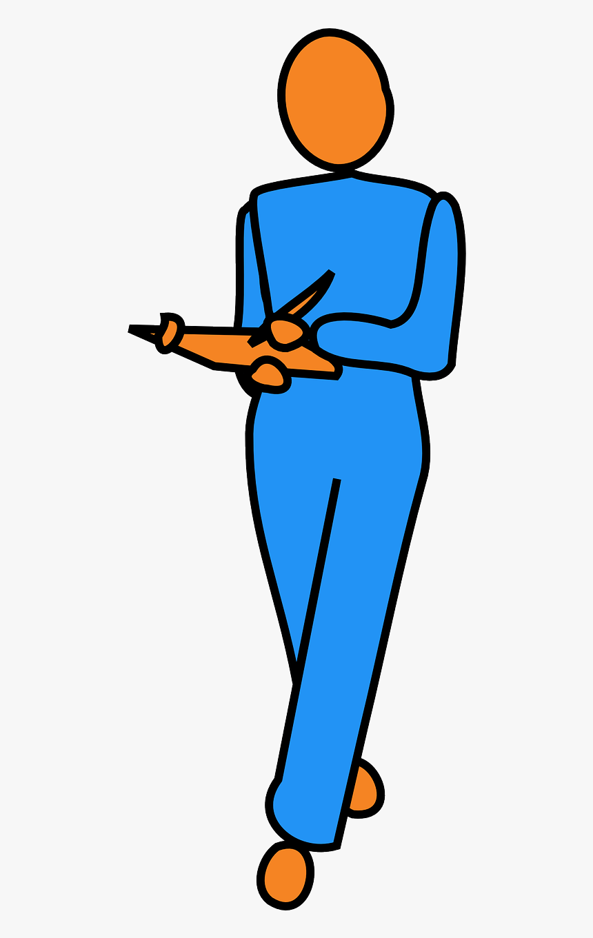 Walking Cartoon With Clipboard, HD Png Download