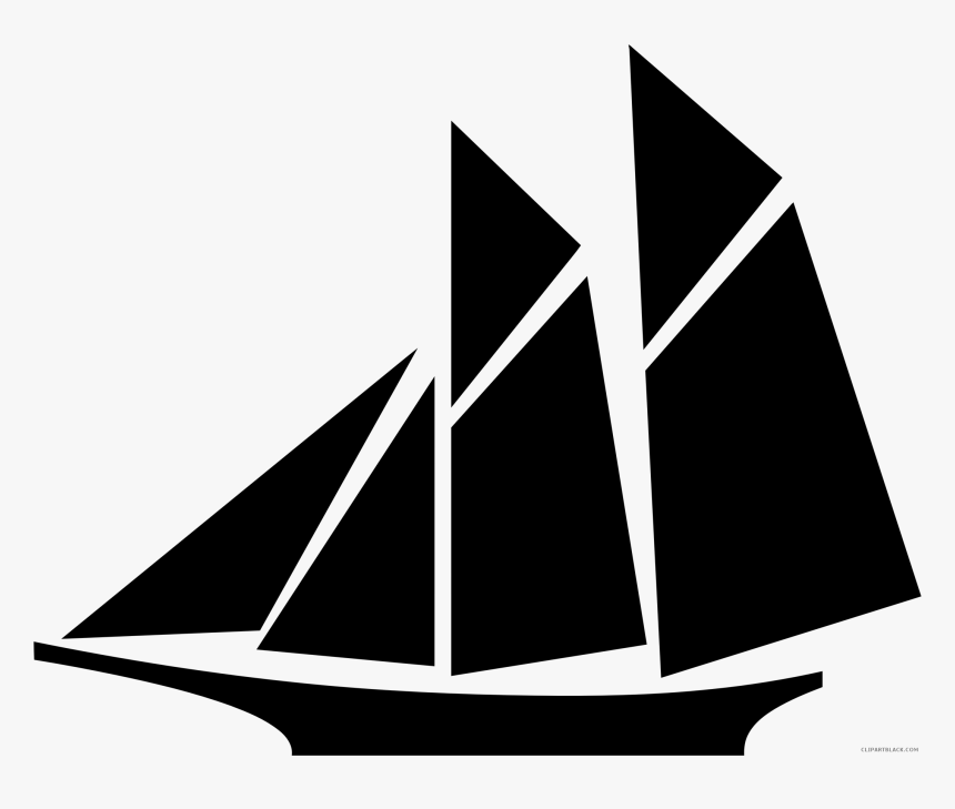 Clip Art Sail Boat, HD Png Download