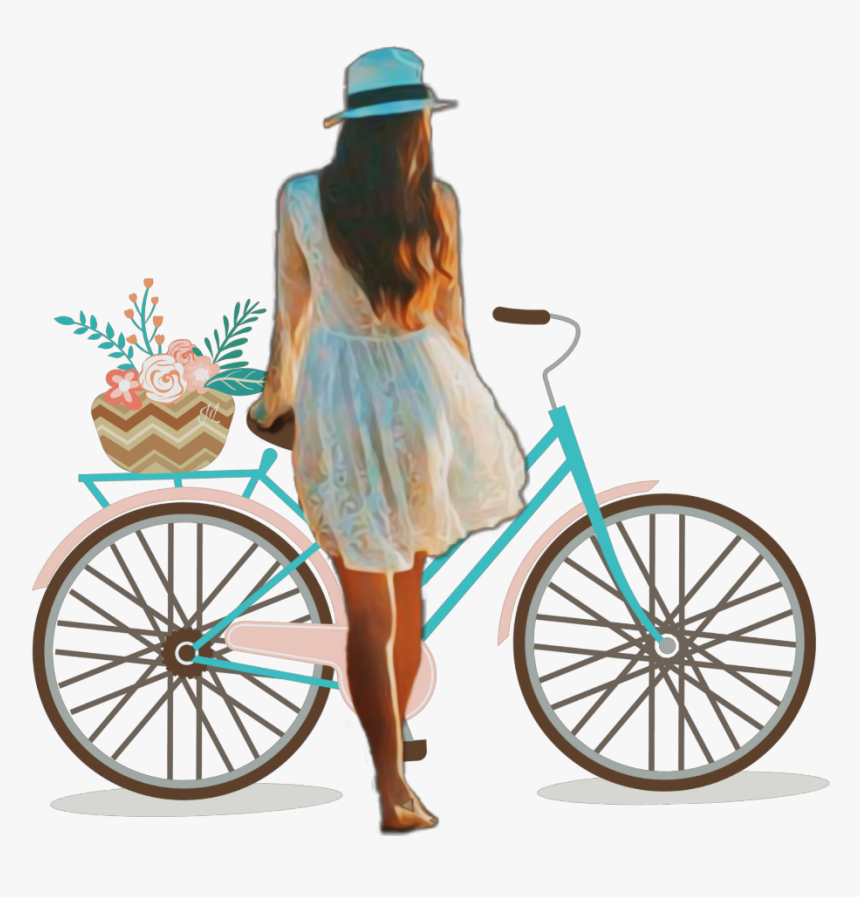 #wheel #girl #people #bicycle #bike - 26 January 1950 Day, HD Png Download