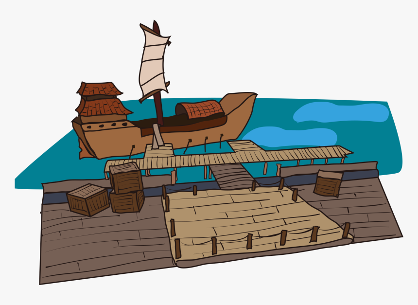 Download Port Wharf - Clip Art, HD Png Download