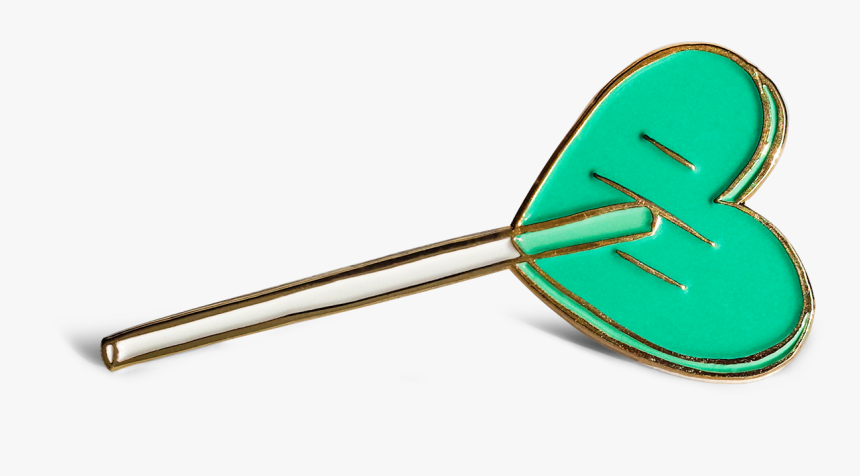 Heart Lolli Pin 
 Class - Tuesday Bassen Heart Lollipop, HD Png Download