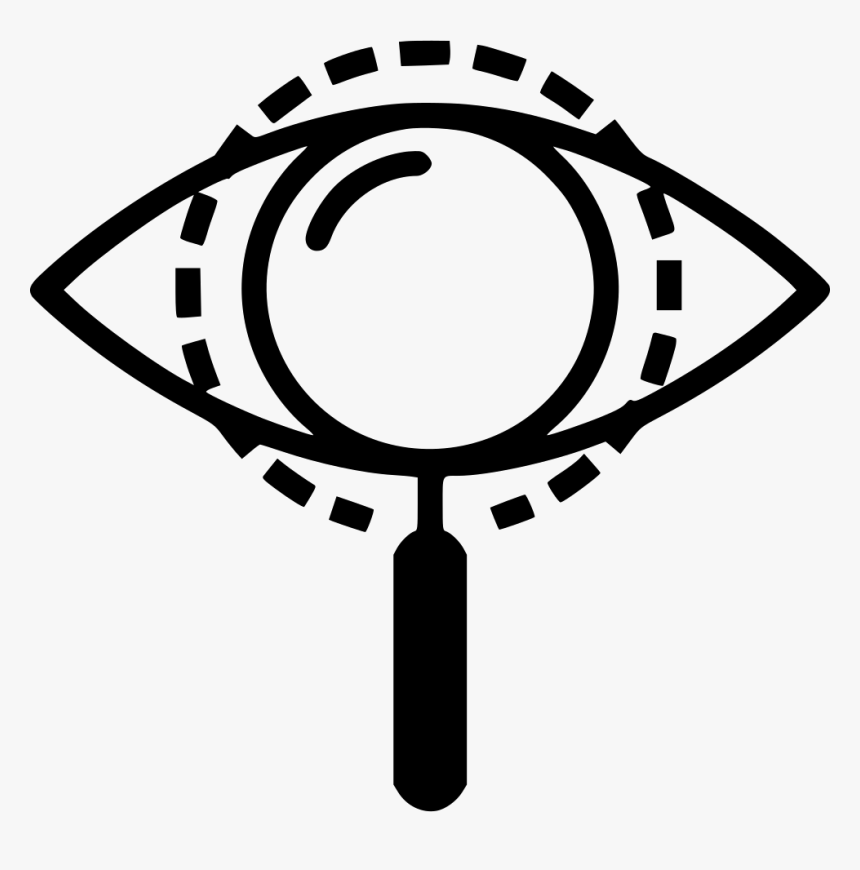 Eye Mission Vision View Find Search Magnifier Glass - Portable Network Graphics, HD Png Download