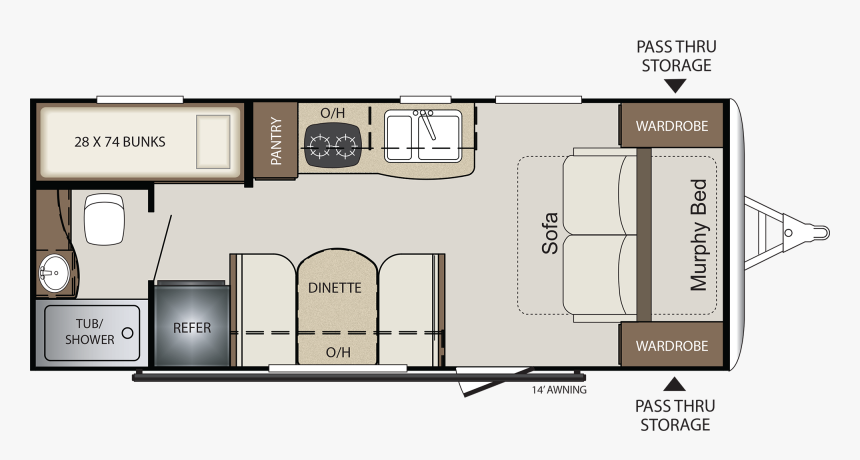 Bullet 2070bh Crossfire Travel Trailer - 2019 Keystone Bullet Crossfire 1900rd, HD Png Download